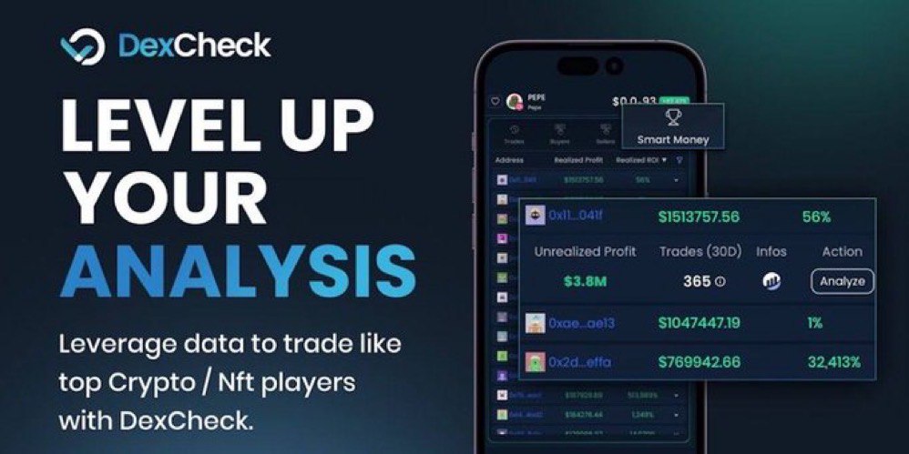 Introducing DexCheck: The Future of AI-Enhanced Analytics in Crypto and NFT Markets